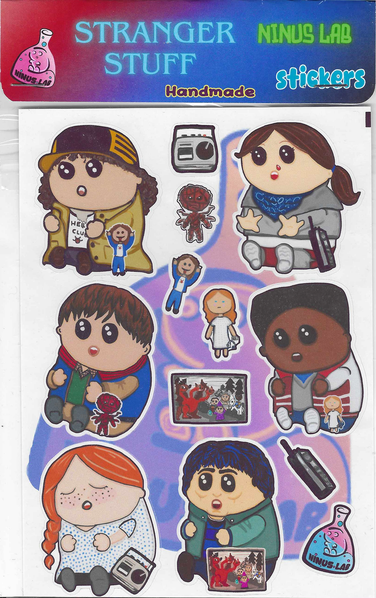 Pegatinas Ninus Serie STRANGER STUFF