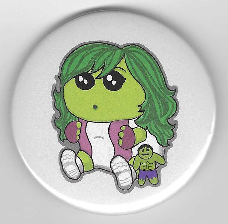 Chapa Grande Ninu Serie Superhéroe CHICA VERDE