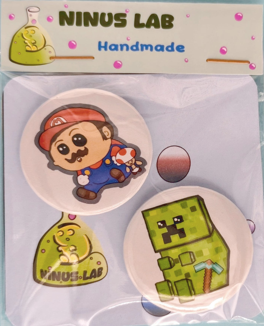 Chapas Duo Ninus Serie Games MARIANO y MINERO ZOMBIE