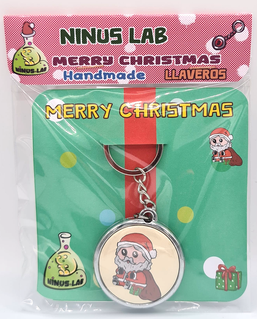 Ninu Double-Sided Keychain Christmas SANTA CLAUS