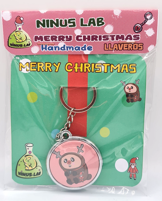 Llavero Doble Ninu Navidad RENO