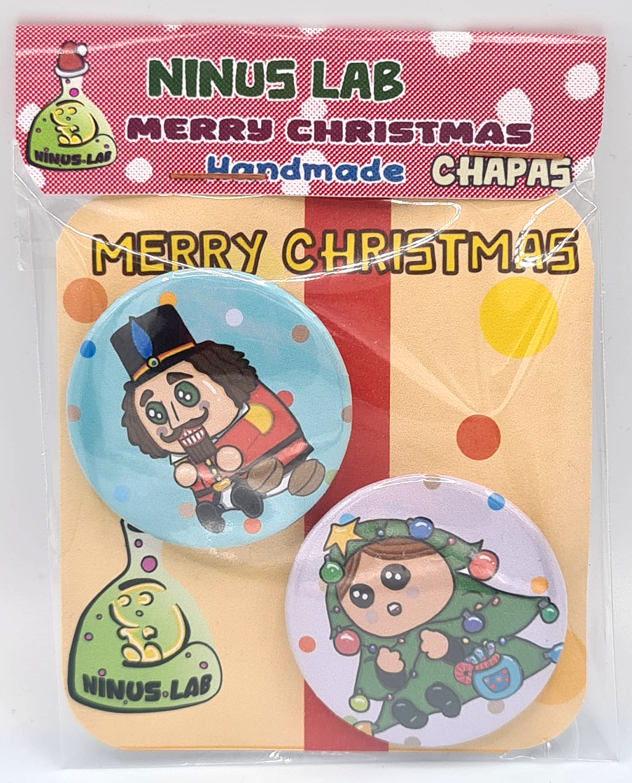 Chapas Duo Ninus Navidad SOLDADO Y ARBOLETE