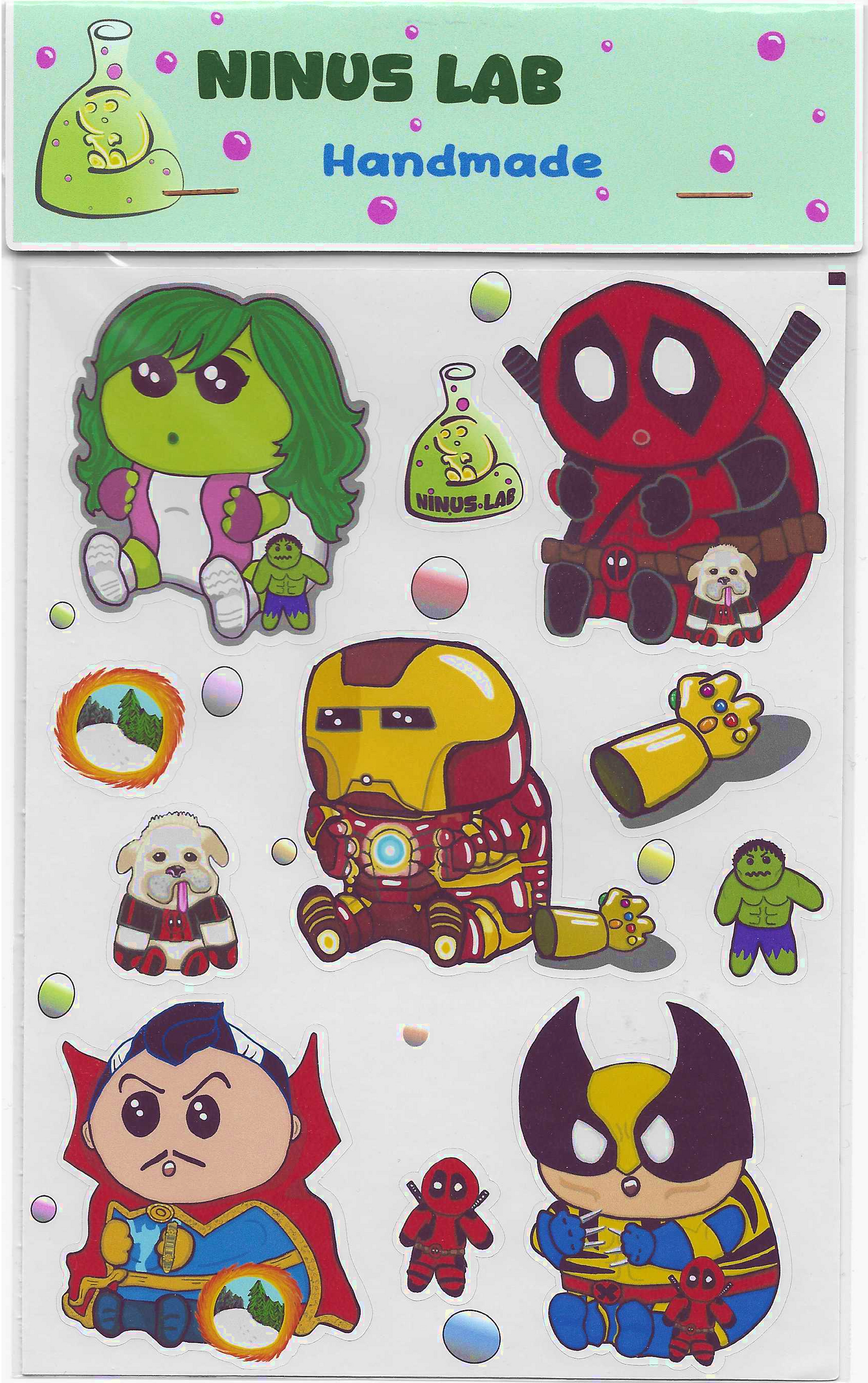 Pegatinas Ninus Serie Superhéroes 1