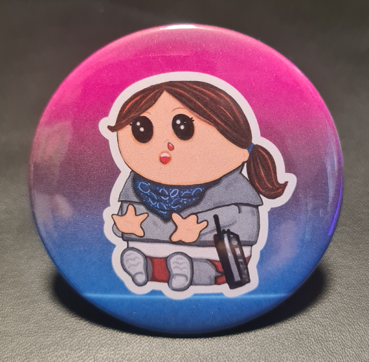 Ninu Large Pin Stranger Stuff PSYCHIC